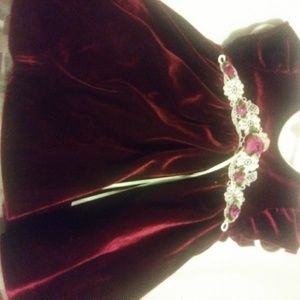 Cranberry baby dress